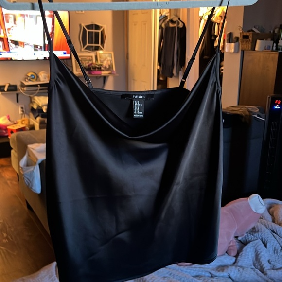 Little Black Cowl Neck Cami Top - Picture 1 of 8